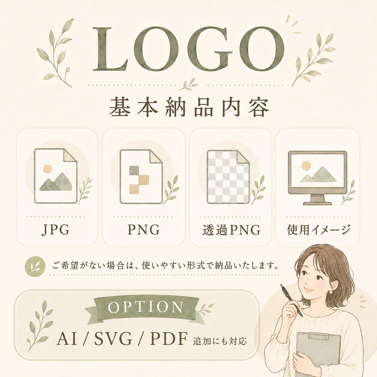 起業・開業の店舗、企業向けのロゴを制作いたします 初めてでも安心、これからオリジナルロゴが必要な方へ イメージ9