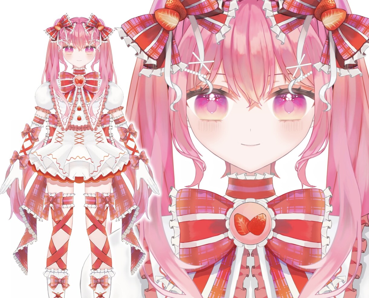 表情差分16種類付き！パーツ分け立ち絵制作します Live2D/VTuberなど！商用利用&キャラデザ込み！ イメージ2