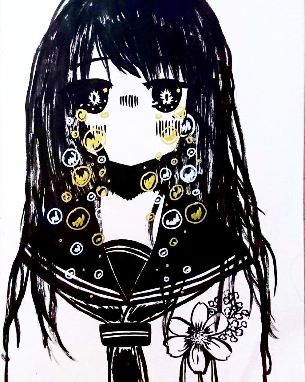 ネットアイコンや、似顔絵描きます モノクロの線画、筆ペンのアイコンが欲しい人へ！ イメージ2