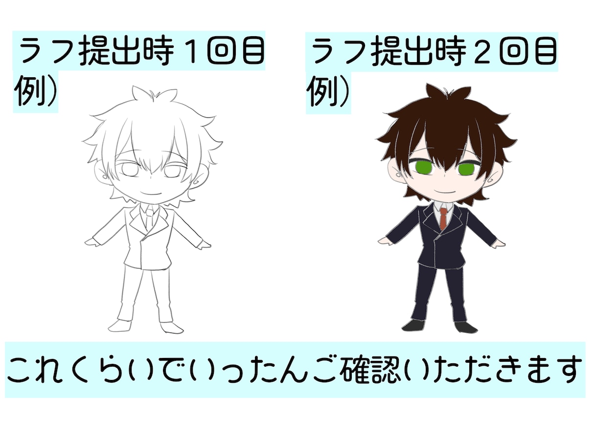 デフォルメキャラ制作承ります かわいらしいキャラクターを描かせて頂きます イメージ2