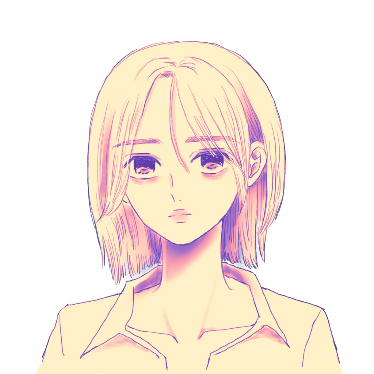 少女漫画系の可愛らしいアイコン描きます キラキラでサラサラでうるうるなイラストをお探しの方どうぞ！ イメージ3
