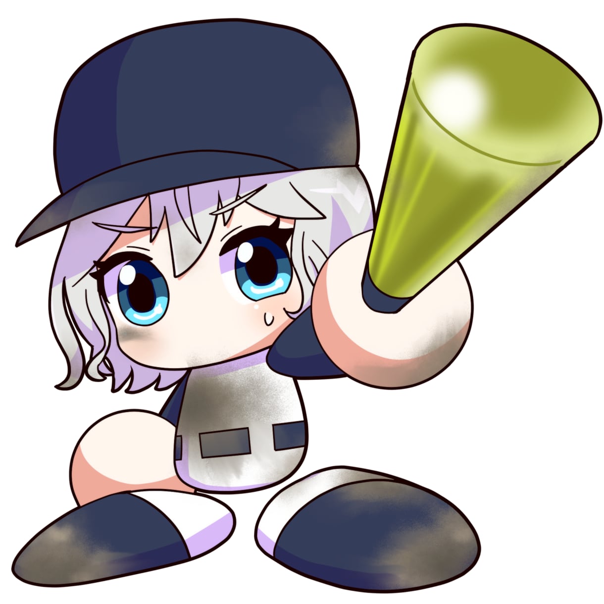 パワ体、パワプロ風のキャラクターイラスト描きます 動画やサムネイルにも使えるパワプロ風イラストお描きします！ イメージ5