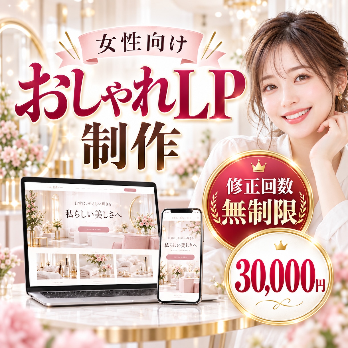 おしゃれで伝わるLPを制作します デザインと文章構成をまとめて丁寧に対応します イメージ1