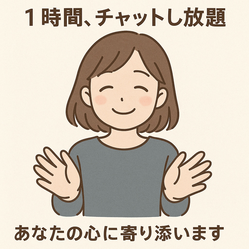 安心して本音を話せる1時間の心の避難所になります 誰にも言えなかったこと、ここなら話せます。 イメージ1