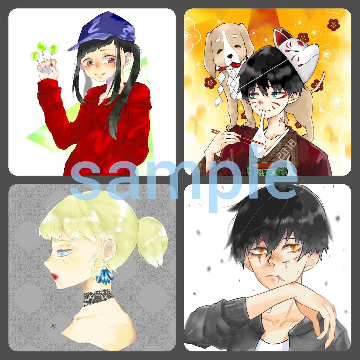 アイコン、アレンジ似顔絵描きます あなたに、大切な人に、可愛いイラストはいかがですか?? イメージ2