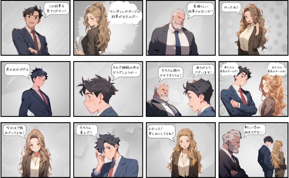 Wixで集客できるマンガLP制作します ストーリーで伝わり方が変わるマンガLPで集客を最大化します イメージ4