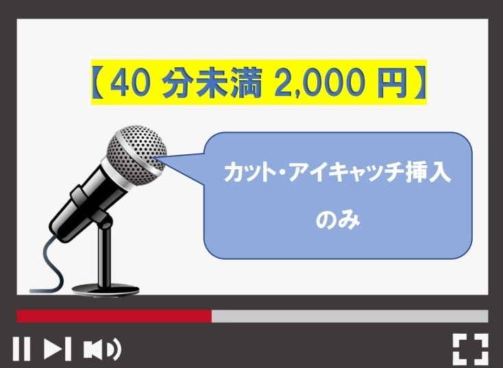 動画編集★特別価格でカットのみの編集請け負います 40分未満2,000円で対応可能！カット･アイキャッチ挿入 イメージ1