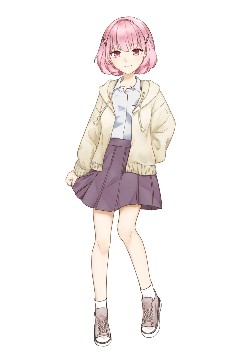 女の子の立ち絵制作承ります 10-20代女の子のシンプルな立ち絵をお求めの方へ！ イメージ2