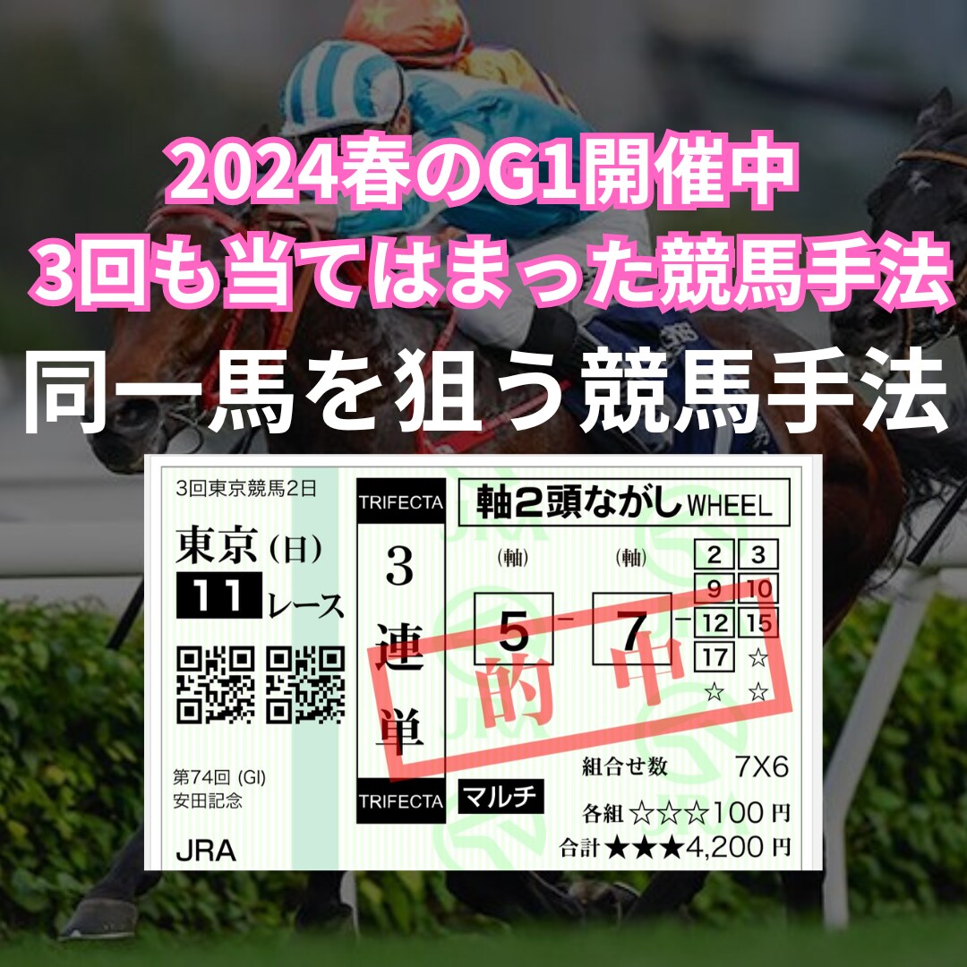 オッズ見て安田記念の三連単を当てた手法教えます 的中率。回収率は出しません。(貴方の馬券の補足として活用) イメージ1