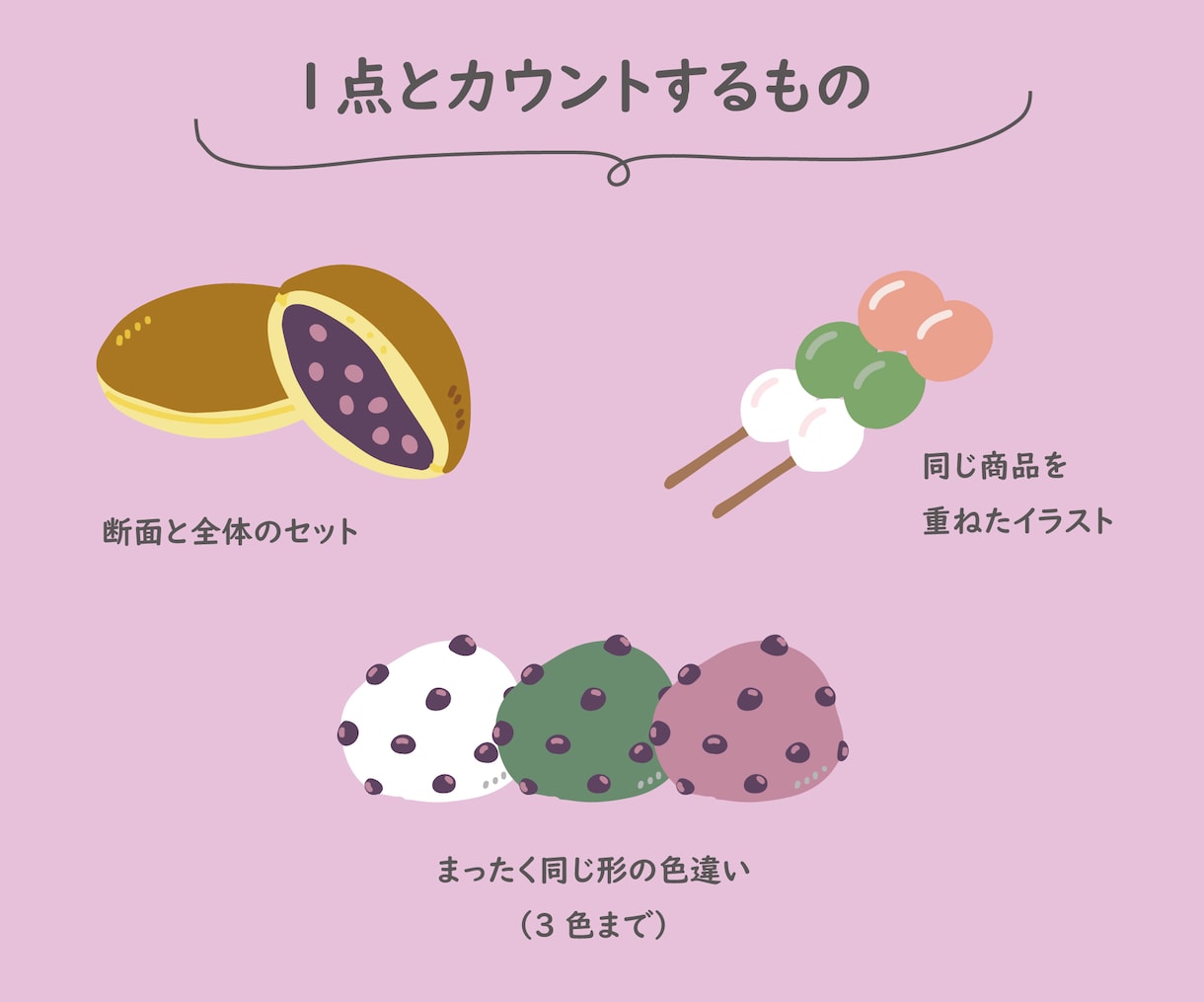 メニューやアイコンに使えるシンプルな食べ物描きます 飲食店のメニュー表やカードに使えるシンプルなイラスト。 イメージ2