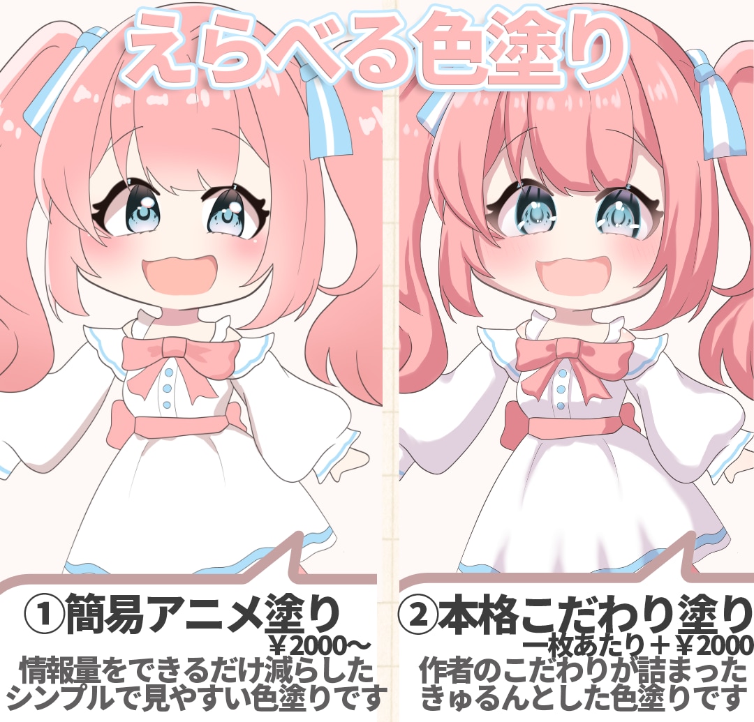 表情差分1種無料！ミニキャライラスト制作します SNSアイコンや立ち絵、グッズなどに！ イメージ2