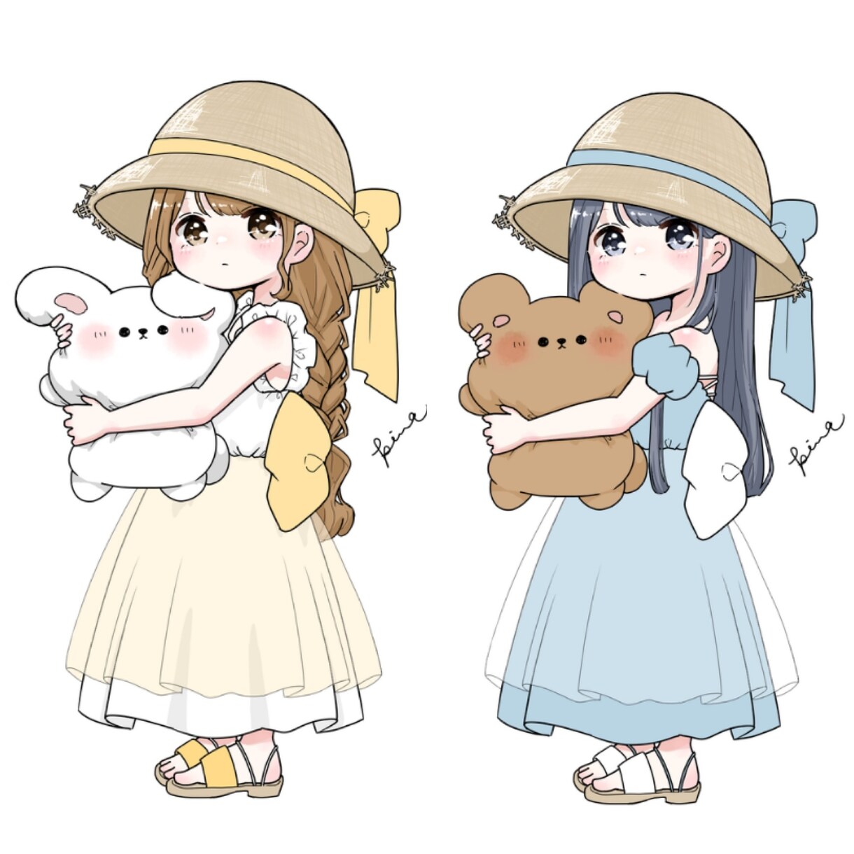麦わら量産イラストお描きします サンプルから選ぶと割安で！オプションでさらに理想に近く！ イメージ7