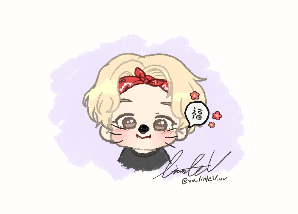 あなたのデフォルメイラスト描きます littleVの絵柄でデフォルメイラスト描きます♡ イメージ9