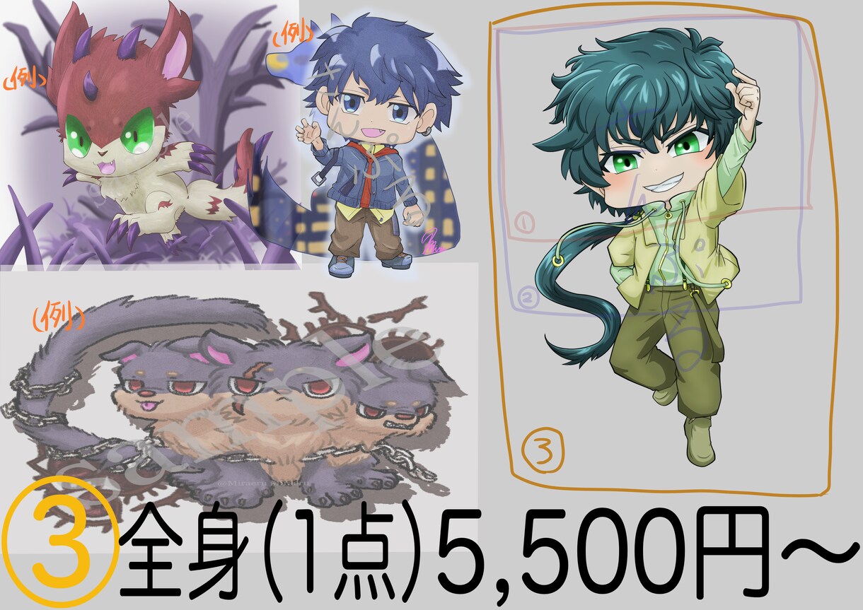 ご相談くださいませ、かわかっこいいアイコン描きます 描き込み量によっては料金が変動します イメージ4