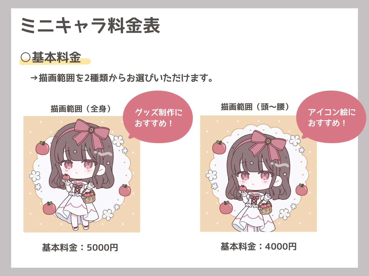 1.5等身のシンプルで可愛いミニキャラお描きします 実績公開OKの方には表情差分1枚プレゼント イメージ2