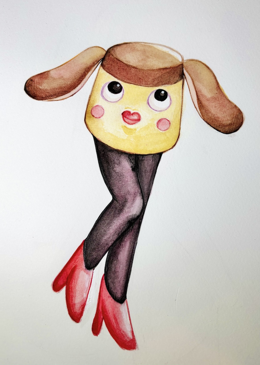 ご要望の要素を組み合わせたキャラクターを描きます 個性的なイラストを美しい水彩絵の具で描きます! イメージ1