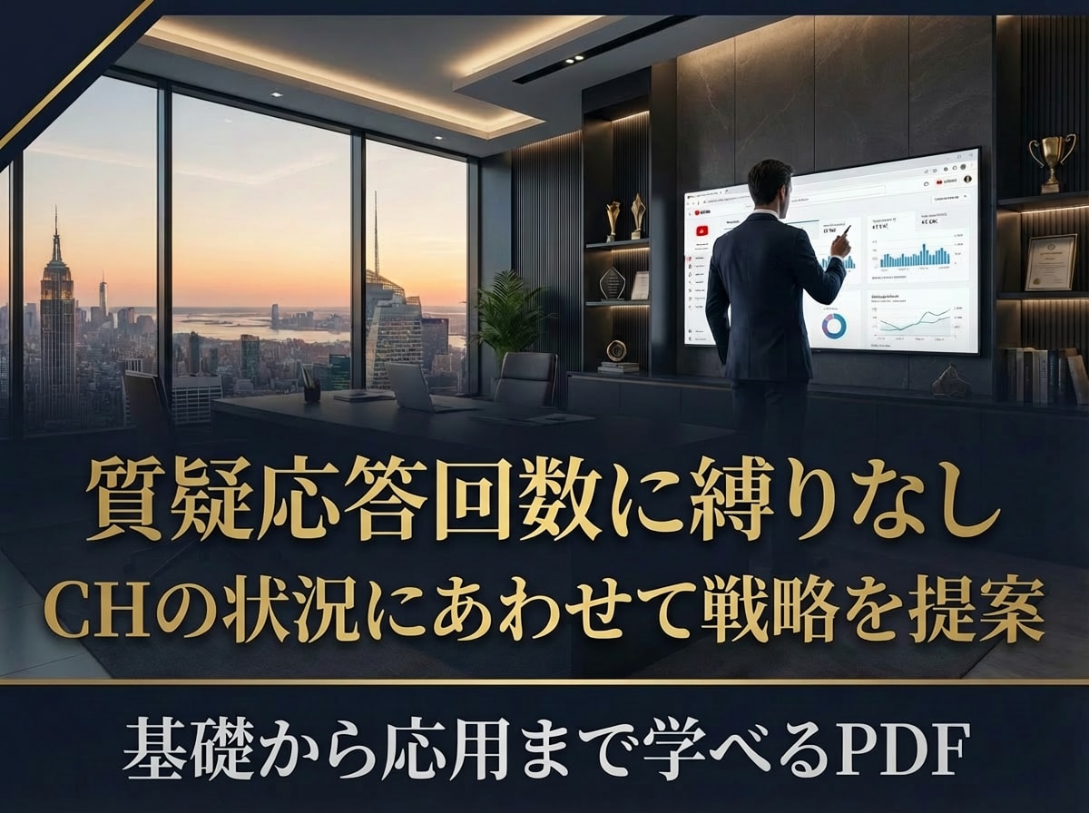YouTube攻略大全PDF×コンサル提供します 【YouTube攻略教材】とコンサルであなたのCHを伸ばす！ イメージ9