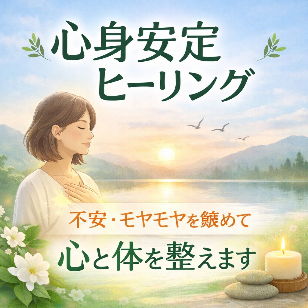心身安定ヒーリング　不安を鎮めて心と体を整えます 文章を読むだけで心と身体をゆるめていくチャットヒーリングです イメージ1