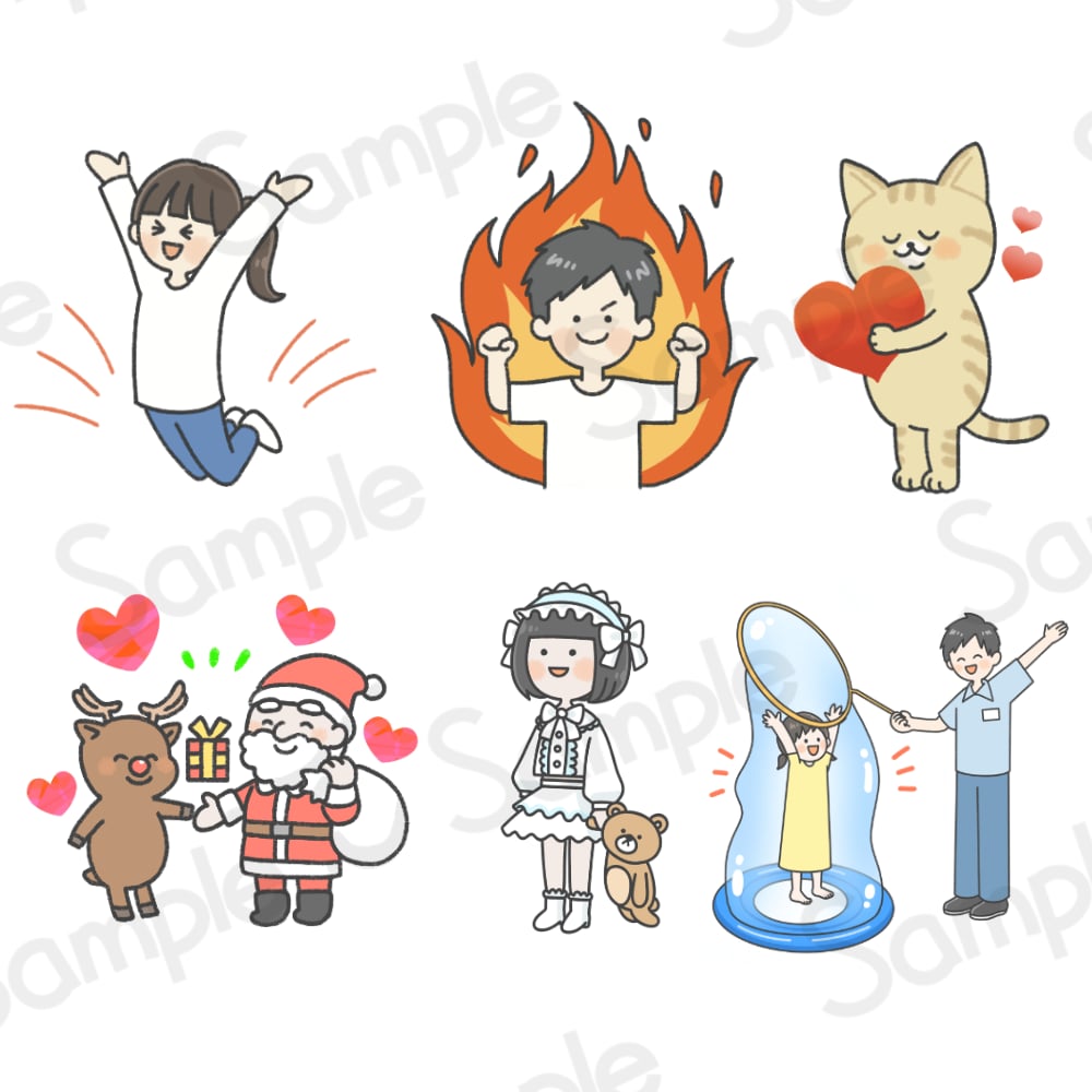 企業様実績あり★優しさ伝わるカットイラスト描きます 【企業様も個人様も！イラストで優しい印象を与えるお手伝い】 イメージ9