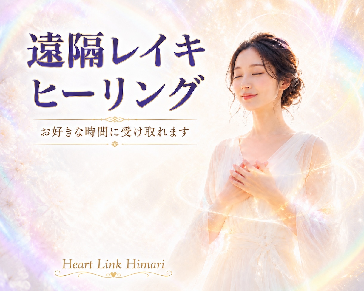 遠隔レイキで疲れた心と身体をヒーリングします レイキマスターが心を込めてお送りします イメージ1
