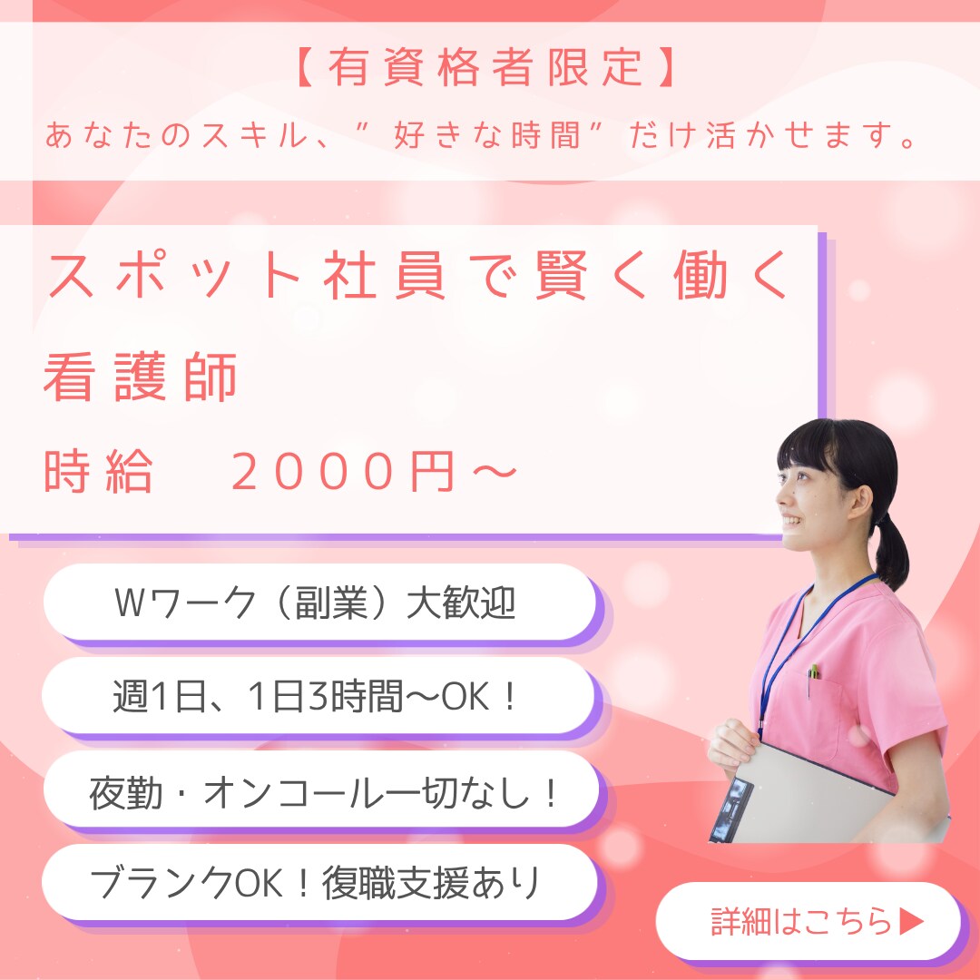 医療・介護専門！集客・求人等のバナー作成します 【丸投げOK】用途は自由！現役法人が現場目線でデザイン！ イメージ2