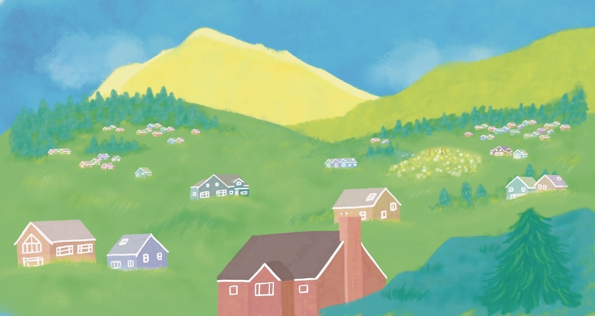 ほんわか背景イラスト描きます 絵本のような絵柄の背景イラストを制作いたします。 イメージ1