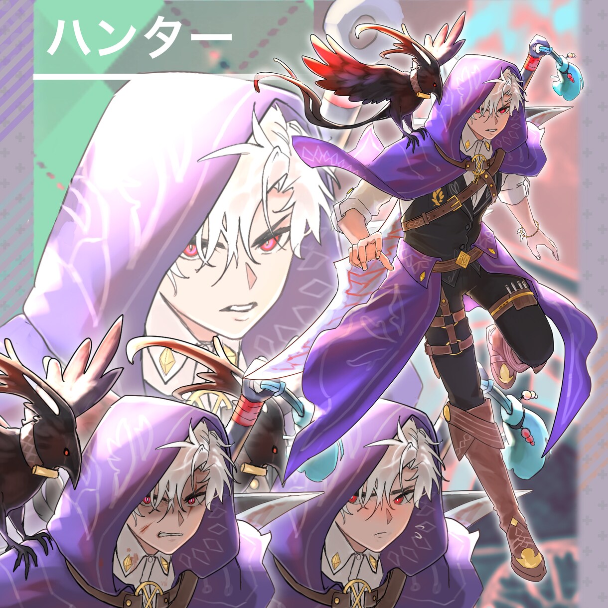 TRPGキャラクター立ち絵制作します はっきり・すっきりした色使いのキャラクターを制作します！ イメージ7