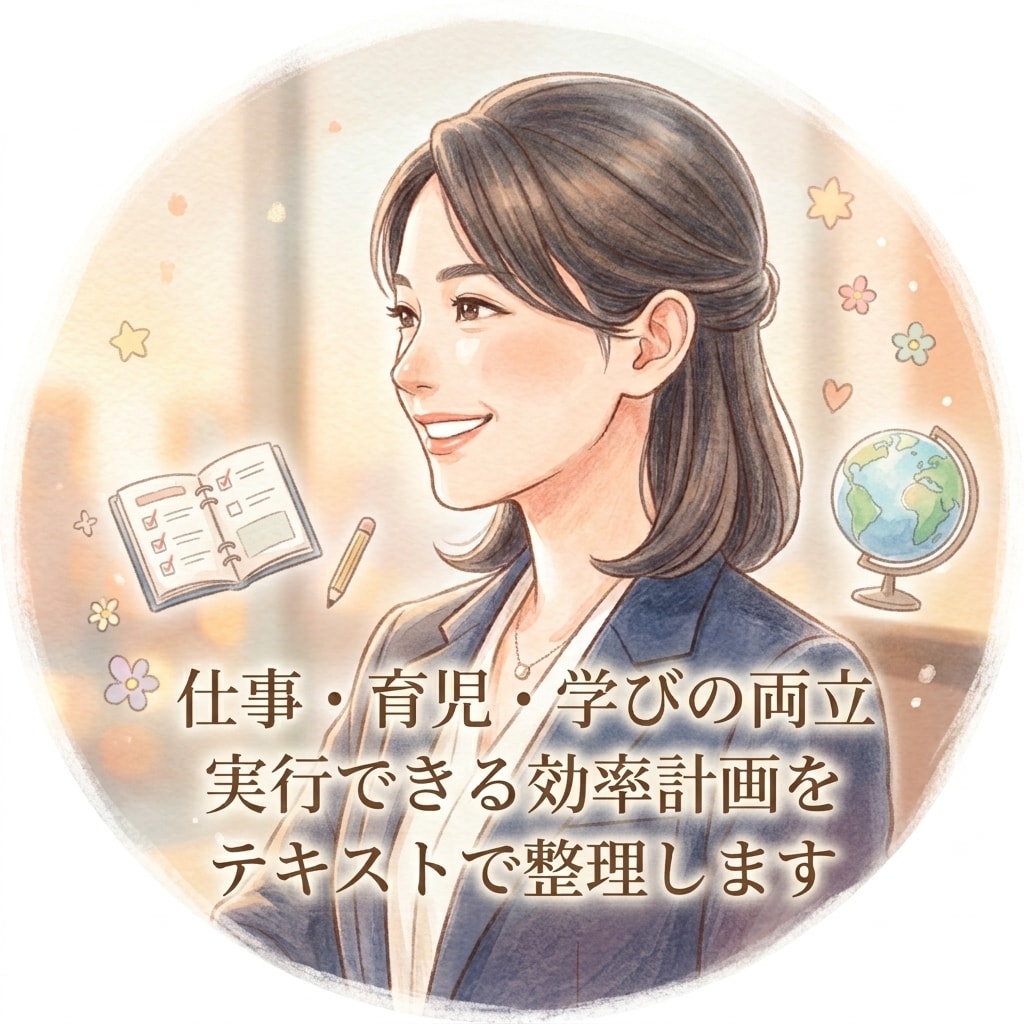 仕事育児学びの両立や効率計画をアドバイスします 難関資格ホルダー・2児の母が悩みやモヤモヤをロジカル整理 イメージ1