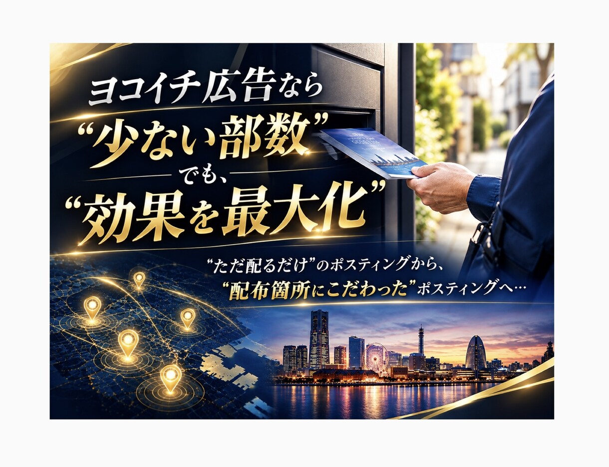 個人経営ポスティング屋がポスティング代行承ります 神奈川・都内エリア対応！お試しポスティングプラン5,000円 イメージ3