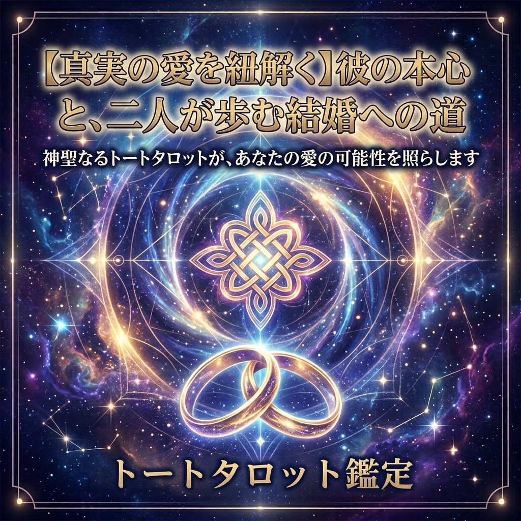 結婚☆お相手の方の本気度と二人の未來を鑑定します タロットが二人の結婚の可能性と未来を照らします イメージ1