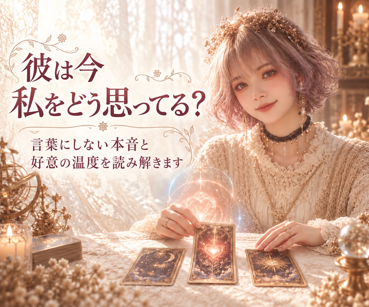 今あなたをどう思ってる？彼の本音を視ます 三位想念神託で気持ちの温度と次の一歩を読み解きます イメージ1