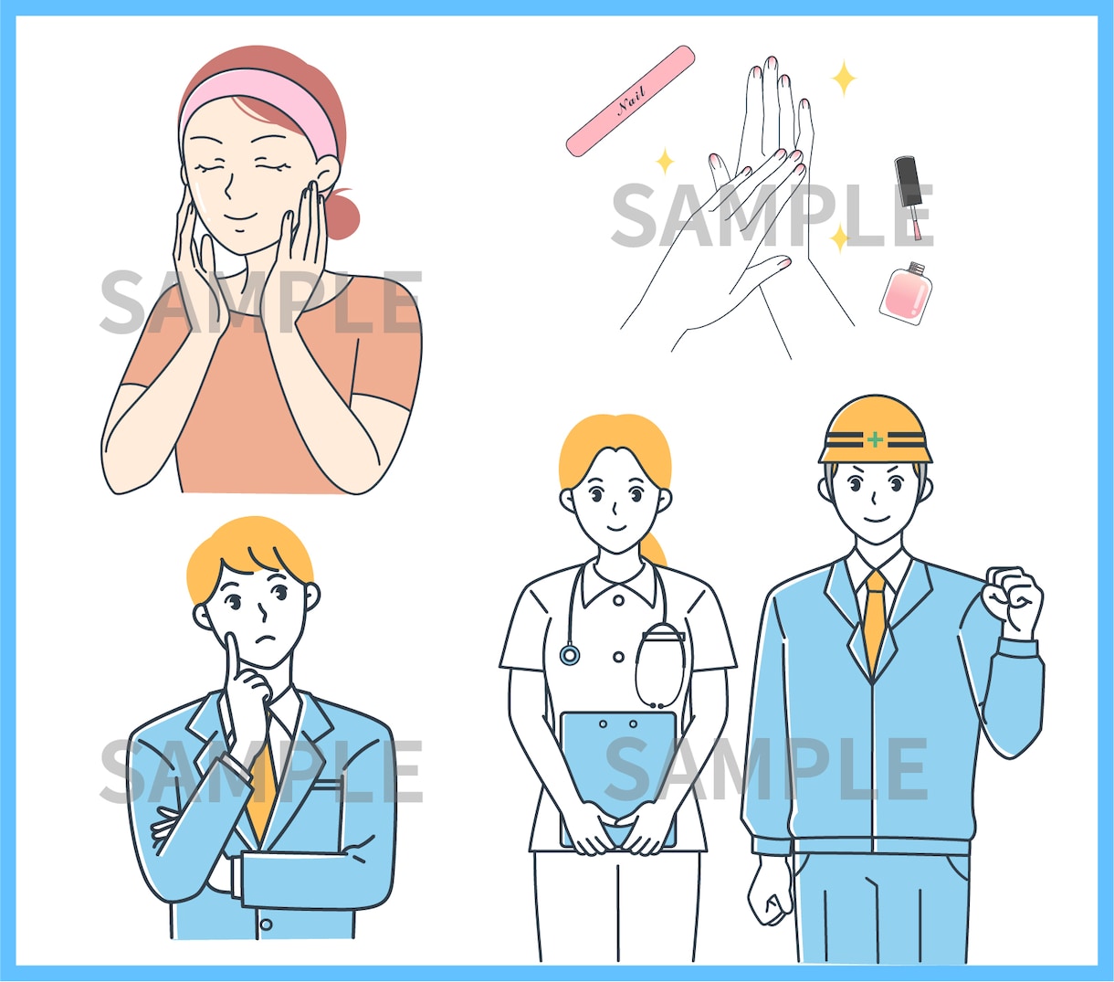 商用◎シンプルで使いやすいイラスト制作します ブログ・SNS・WEBの挿絵など様々なシーンでご利用可！ イメージ4