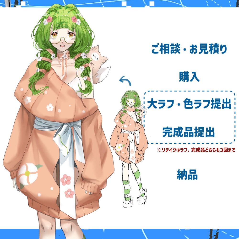 TRPG・動画の立ち絵・SD制作します 貴方だけのデザインを制作します！ イメージ4
