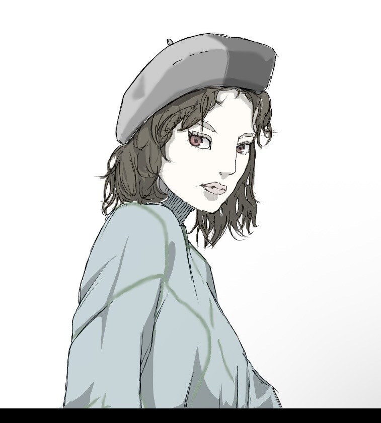 モダンでオシャレな雰囲気の人物絵描きます クールでモダンな絵でサービスやシーンの魅力を引き立てます イメージ4