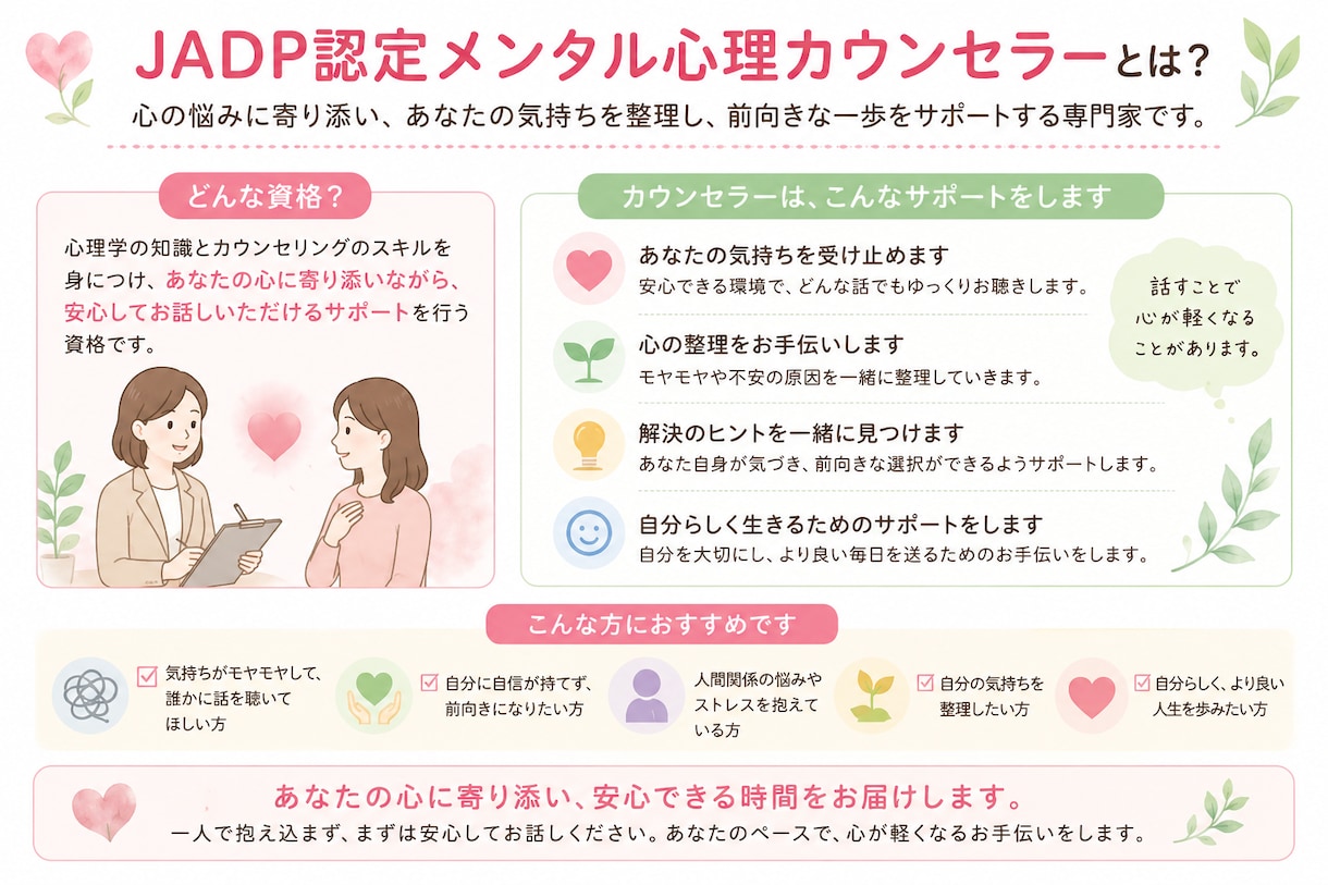 1日話し放題資格アリ❣️カウンセラーがお話聴きます ご相談内容はなんでも大丈夫です！お気軽にどうぞ！ イメージ2
