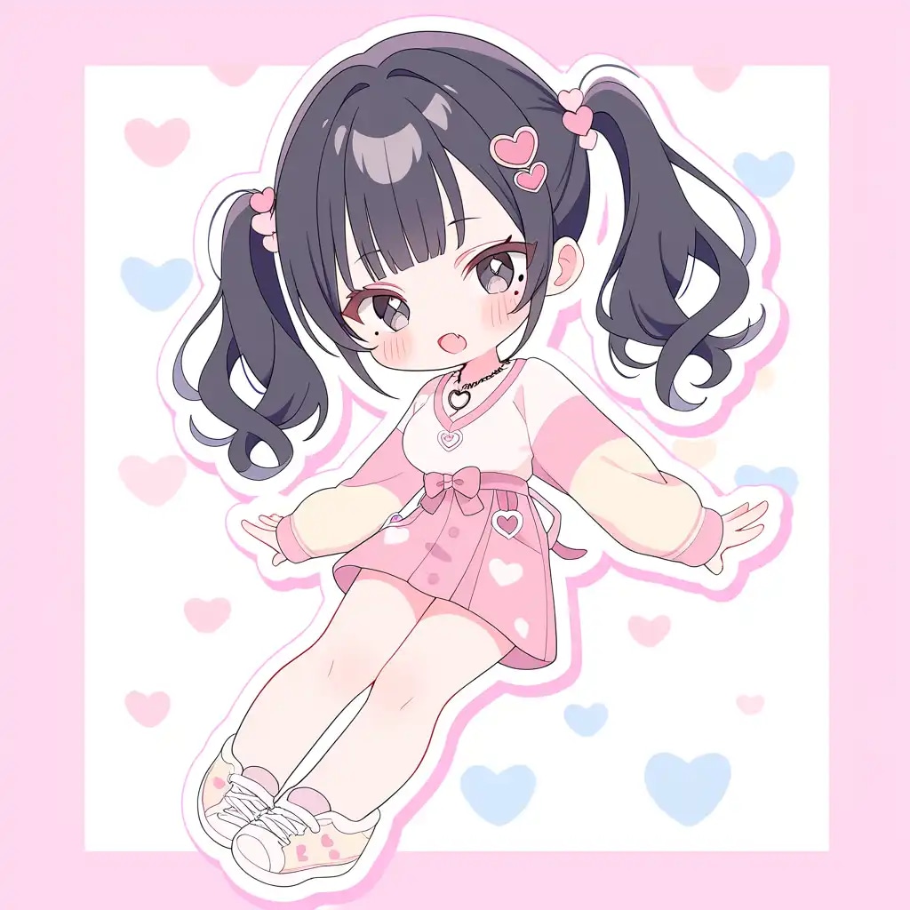 可愛い女の子のイラストを提供します ゆるふわコスプレシチュエーション可愛い女の子 イメージ1