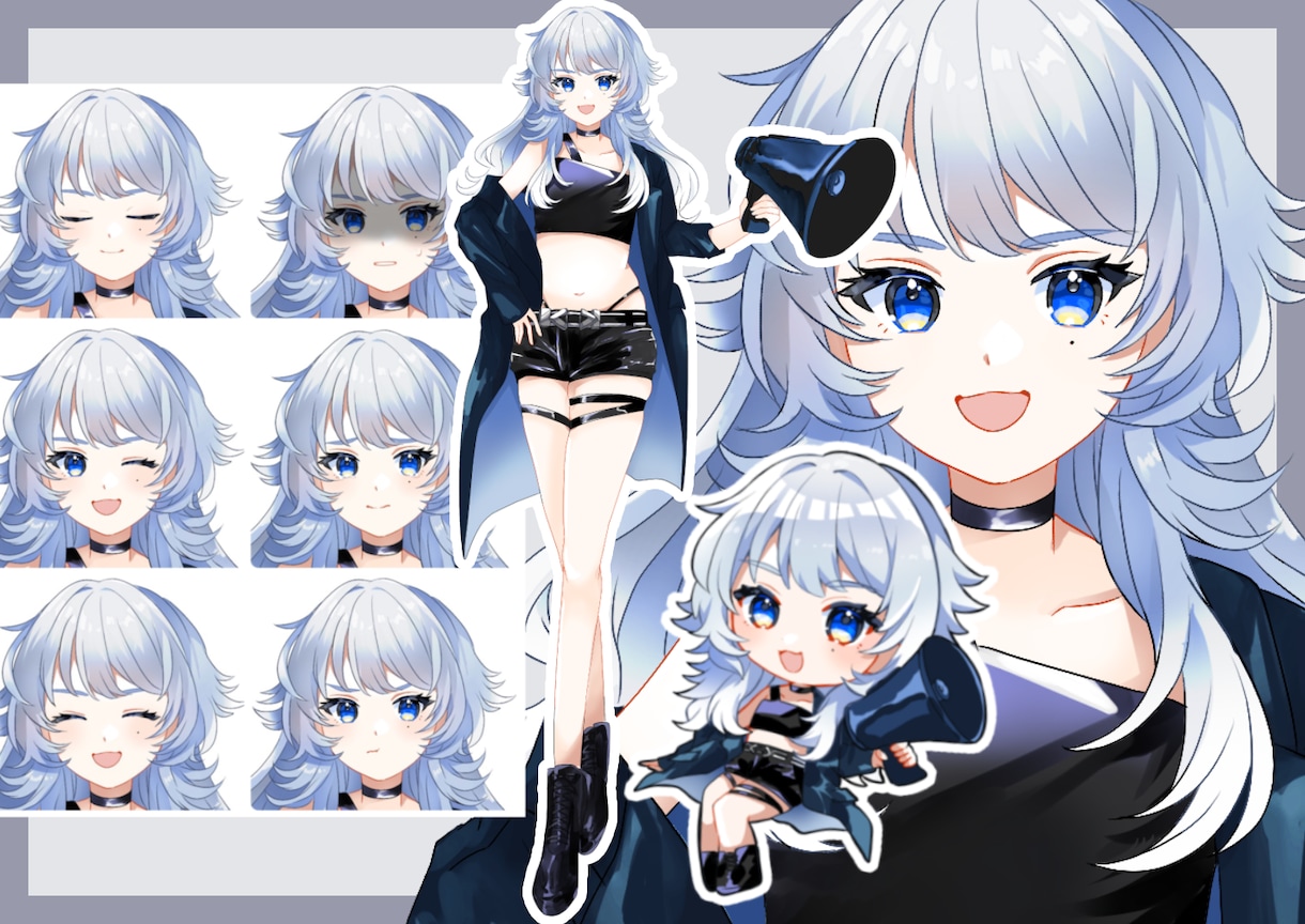 1点物！IRIAM向け完成品立ち絵販売します 納品後すぐに配信可能の立ち絵販売！(バージョン3対応) イメージ1
