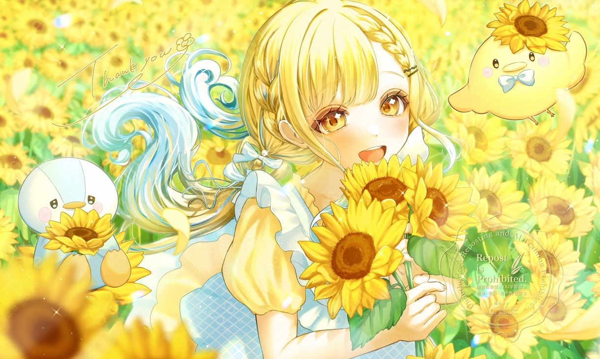 パッと目を惹くときめくようなイラストを制作致します YouTubeや配信用サムネイル、返礼品等描かせて頂きます！ イメージ2