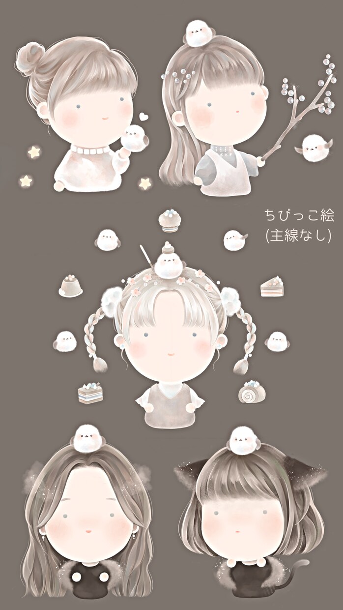 スタイリッシュで繊細、雰囲気のあるイラスト描きます 格好良い/可愛い/ちび絵、ニーズに合わせ丁寧に制作いたします イメージ10