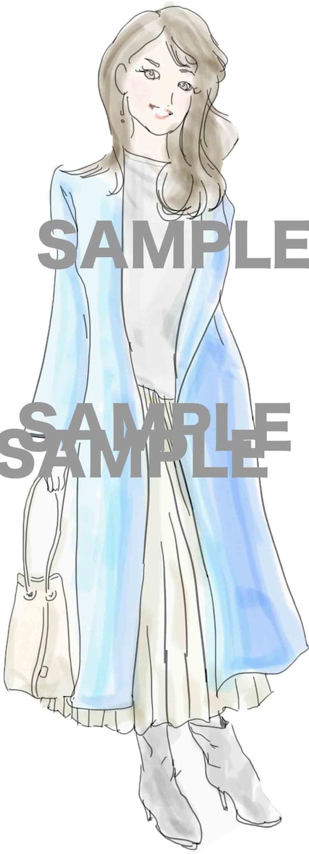 ファッション・コーディネート立ち絵描きます 女性のファッションイラストを描きます。似顔絵やアイコンに！ イメージ4