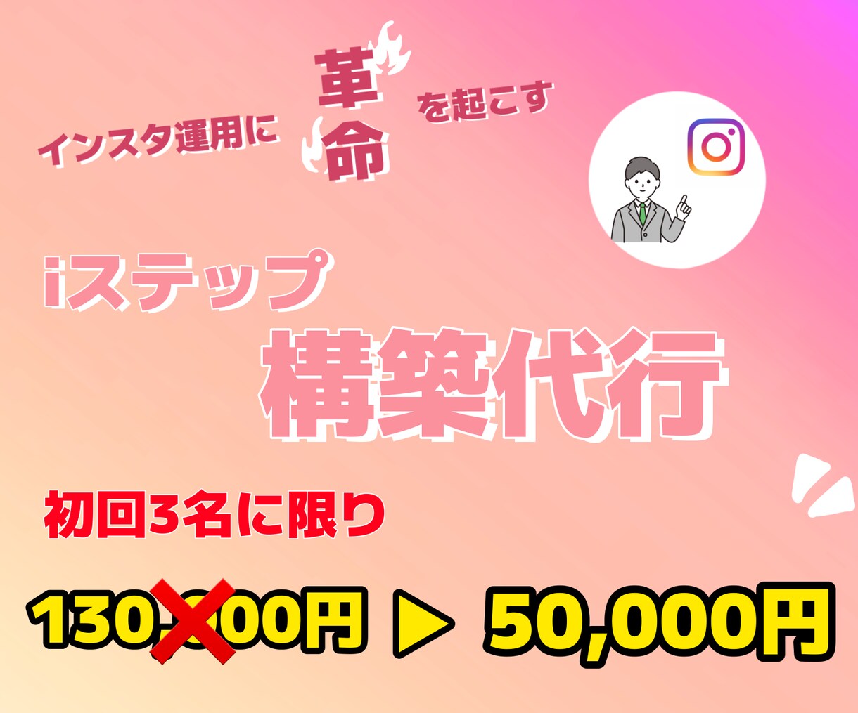初回3名様限定価格❗️iステップ構築代行します 2023年必須項目iステップで他社を出し抜きましょう❗️ イメージ1