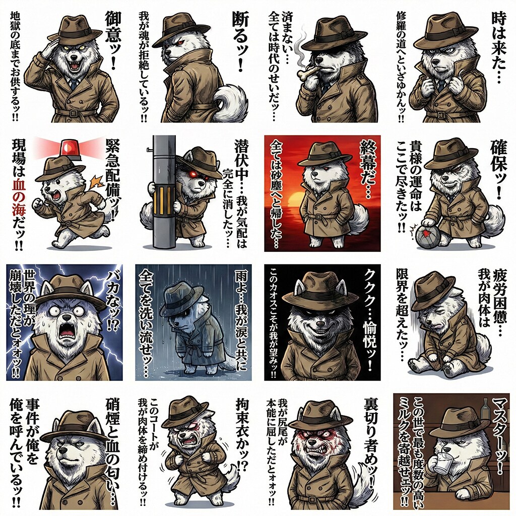 脳裏に焼き付く超濃厚な「クセ強」スタンプ作ります 「何これw」と言われるシュールでカオスな世界観のスタンプ イメージ4