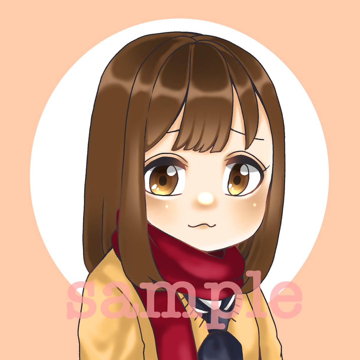 SNS等のアイコンイラスト制作します POPではっきりとした目立つ！キャラクターアイコン イメージ1