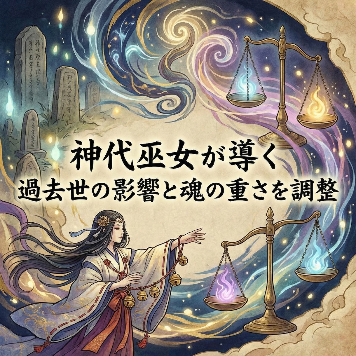 神代巫女が導く 過去世の影響と魂の重さを整えます 過去世の影響を整え魂の重さをほどき本来の軽さへ導く調整 イメージ1