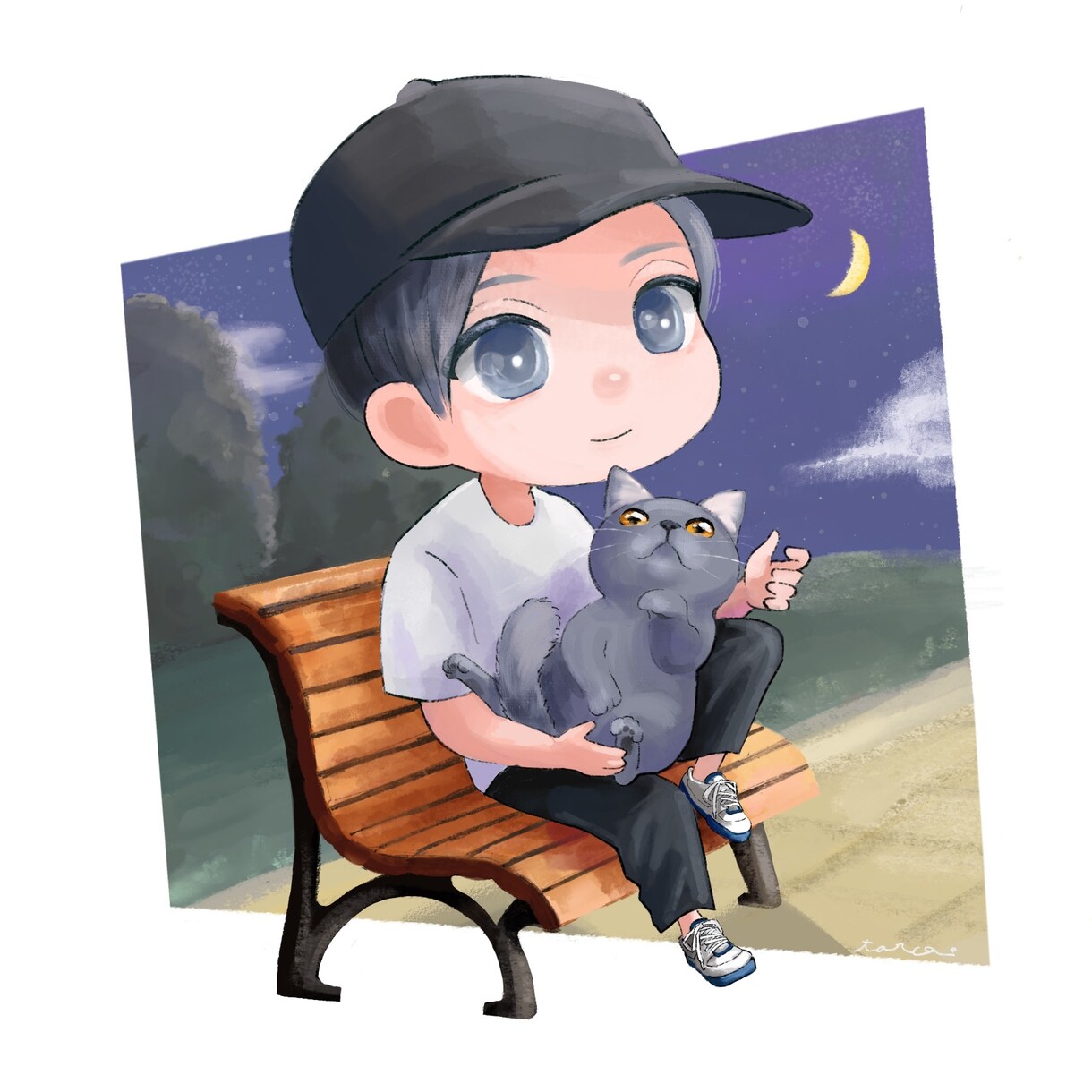 可愛いミニキャラお描きします ブログ、アイコン、ヘッダーなどお任せ下さい◎ イメージ3