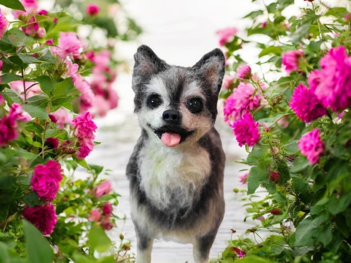 大切な愛犬さんをお作りします 世界にたった一つ♡うちのコ羊毛フェルト♡ イメージ1