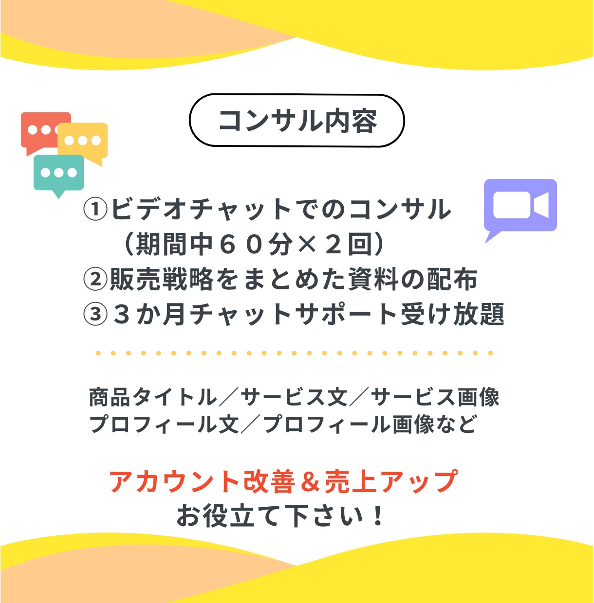 売れるココナラサービスをまるごとコンサルします サービス選定～集客までココナラ収益化を３か月間徹底サポート！ イメージ3