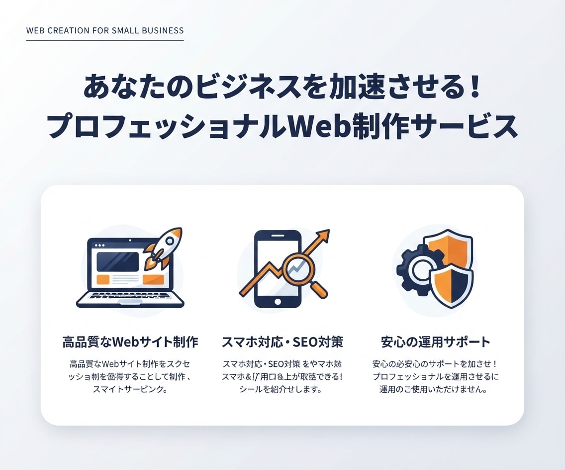 出品記念価格★営業目線で選ばれるHPを作ります 先着10社さま限定価格10万円で制作（通常20万円）。 イメージ2