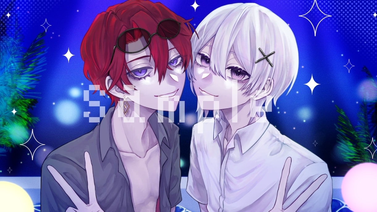 サムネ・アイコン等の一枚絵イラスト描きます YouTube・歌ってみた等の一枚絵に イメージ6