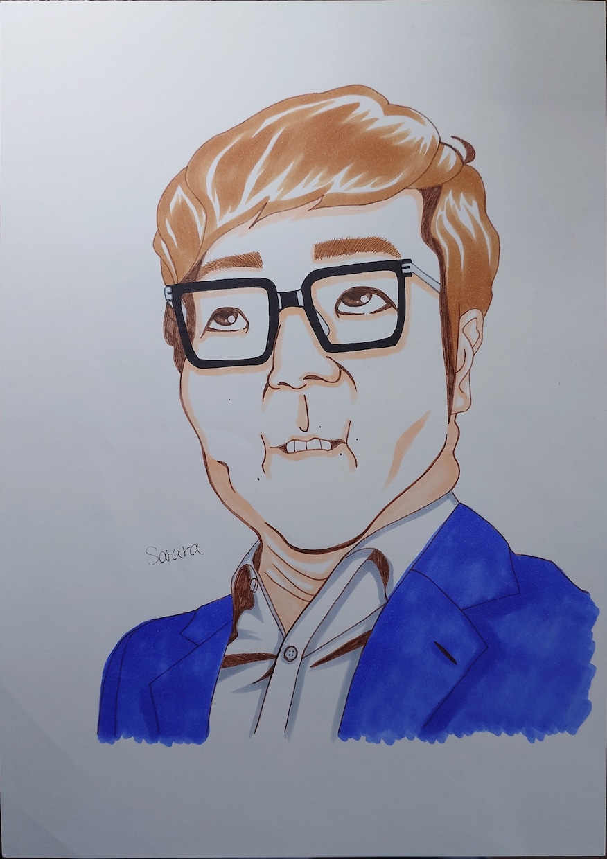 手描きで似顔絵お描きします お祝いや記念に！水彩絵の具やコピックで温かみのある似顔絵⭐︎ イメージ4